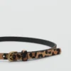 Ledergürtel mit Leopardenmuster Ledergürtel mit Leopardenmuster