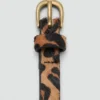 Ledergürtel mit Leopardenmuster Ledergürtel mit Leopardenmuster