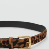 Ledergürtel mit Leopardenmuster Ledergürtel mit Leopardenmuster