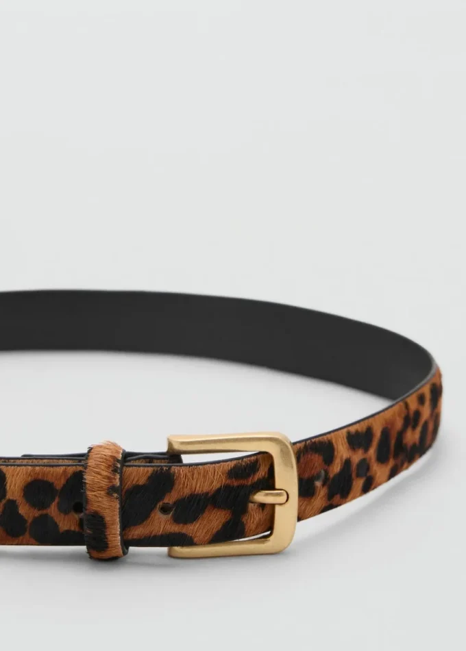 Ledergürtel mit Leopardenmuster Ledergürtel mit Leopardenmuster