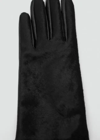 Lederhandschuhe mit Fell