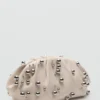 Lederhandtasche mit Kugeldetail Lederhandtasche mit Kugeldetail