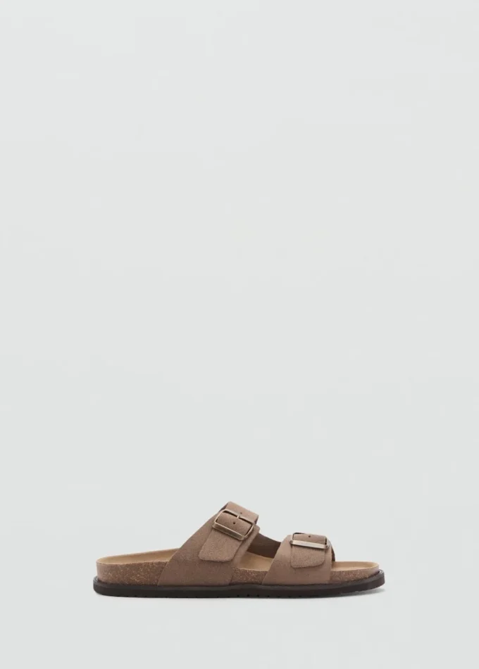 Ledersandalen mit Schnallen Ledersandalen mit Schnallen