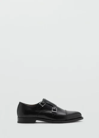 Lederschuhe mit doppelter Schnalle