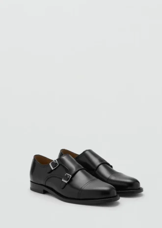 Lederschuhe mit doppelter Schnalle