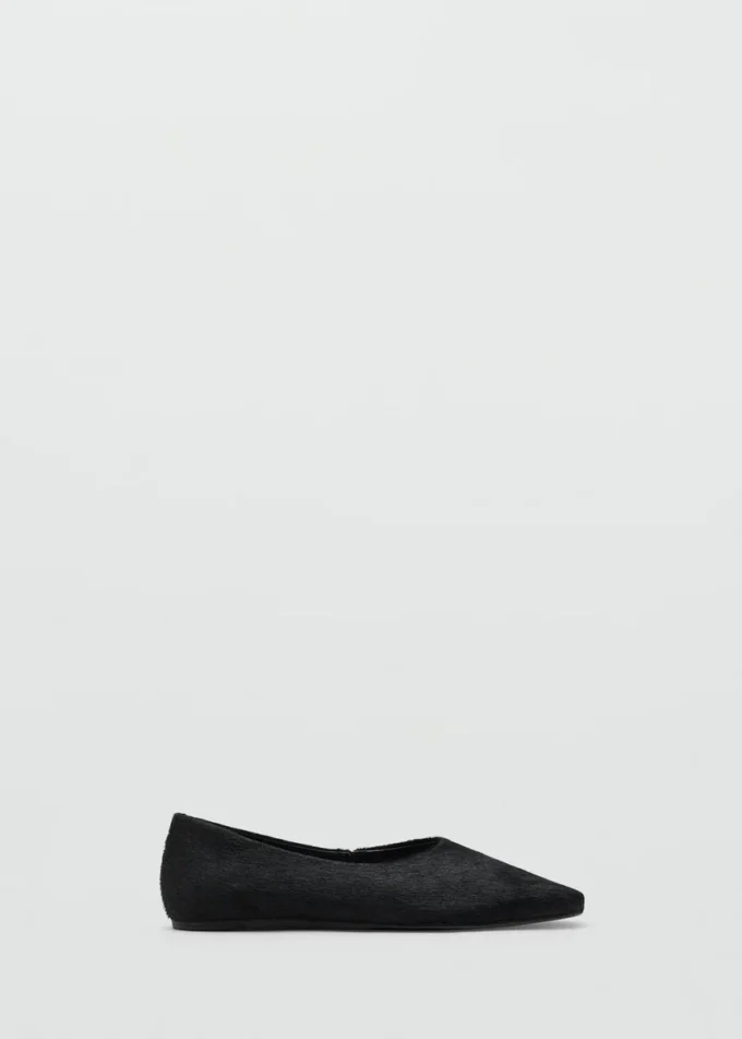 Lederschuhe mit Fell