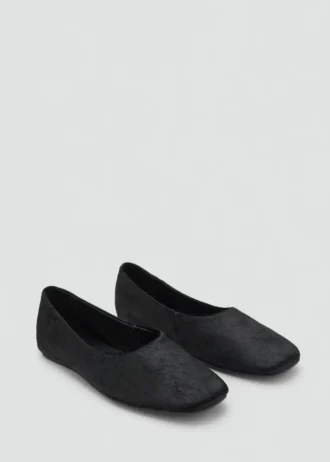 Lederschuhe mit Fell