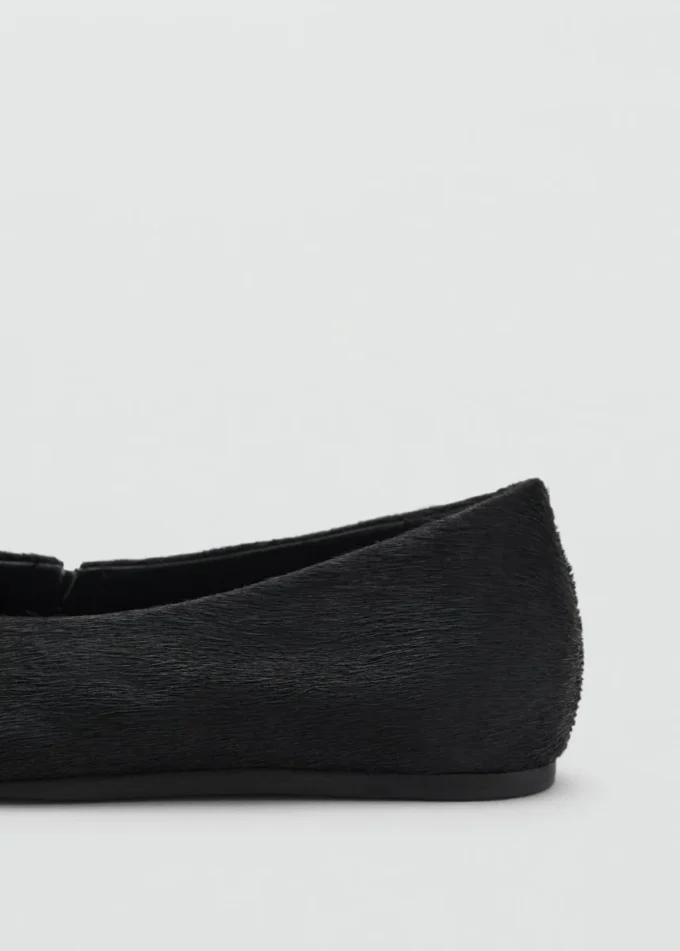 Lederschuhe mit Fell