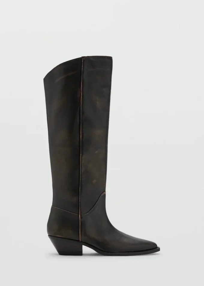 Lederstiefel im Used-Look Lederstiefel im Used-Look