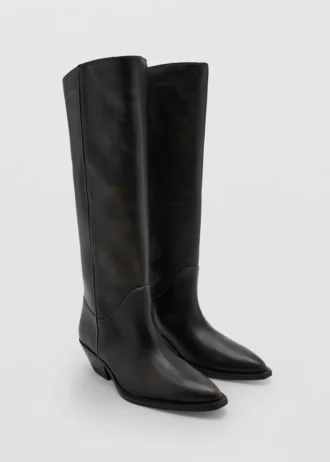Lederstiefel im Used-Look