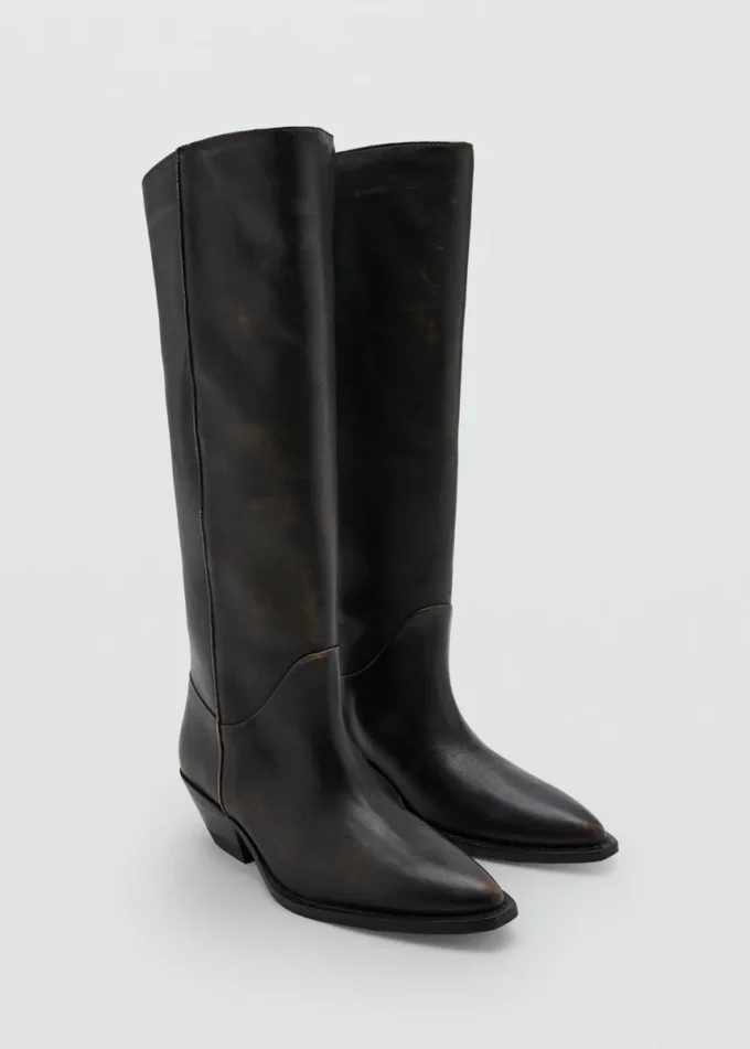 Lederstiefel im Used-Look Lederstiefel im Used-Look