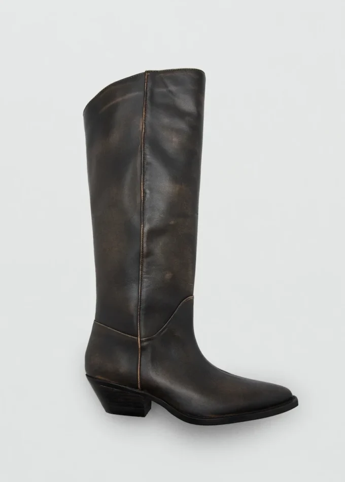 Lederstiefel im Used-Look Lederstiefel im Used-Look