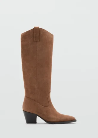Lederstiefel mit Absatz