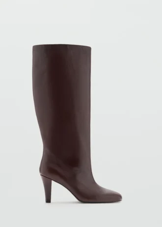 Lederstiefel mit Absatz
