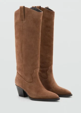Lederstiefel mit Absatz