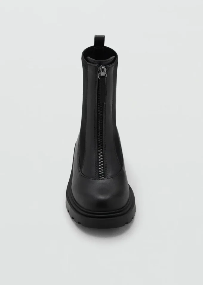 Lederstiefeletten mit Reißverschluss Lederstiefeletten mit Reißverschluss