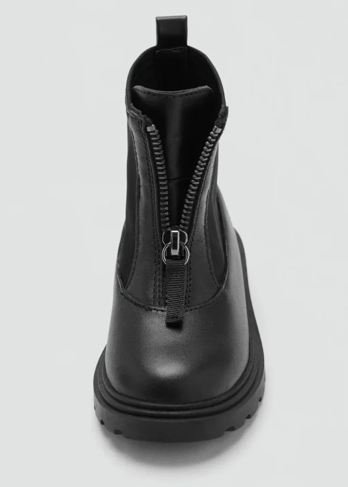 Lederstiefeletten mit Reißverschluss Lederstiefeletten mit Reißverschluss