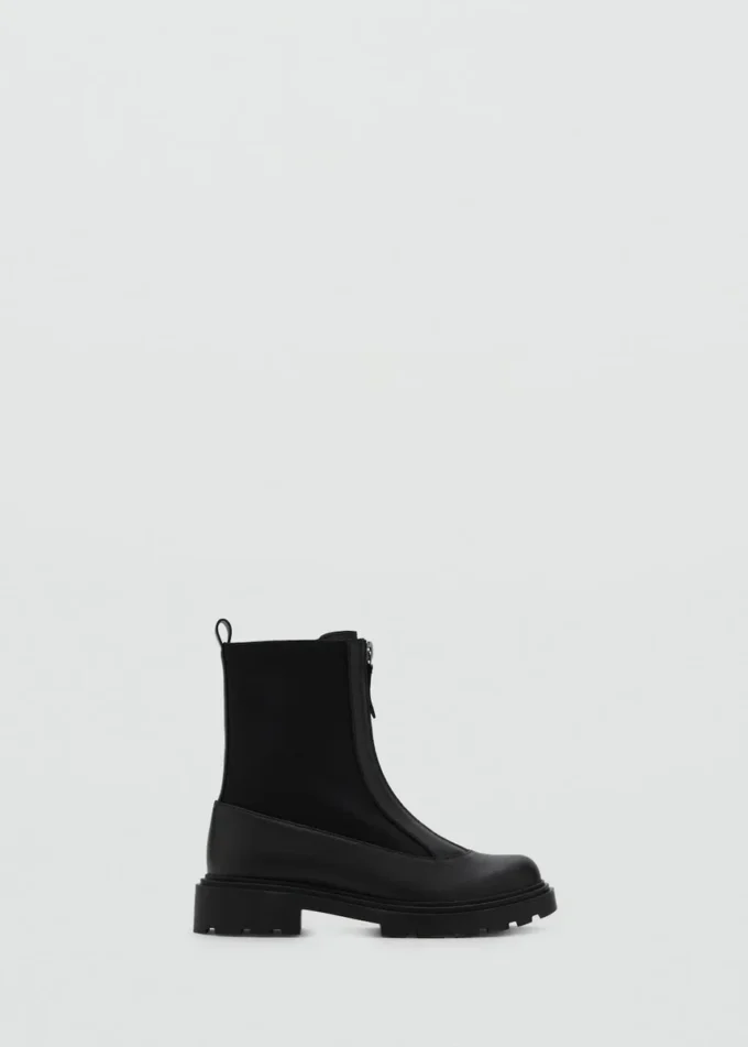 Lederstiefeletten mit Reißverschluss Lederstiefeletten mit Reißverschluss