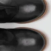 Lederstiefeletten mit Stickdetails Lederstiefeletten mit Stickdetails