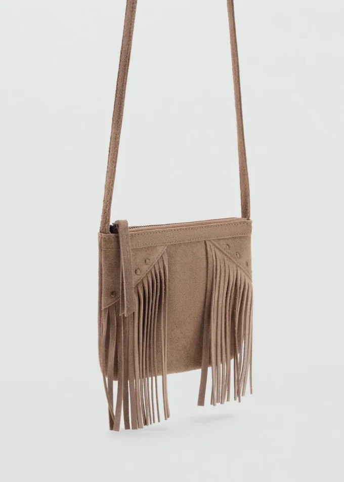 Ledertasche mit Fransen