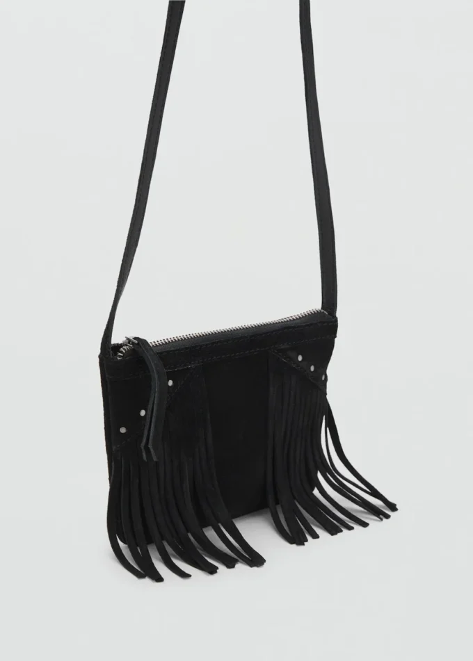 Ledertasche mit Fransen