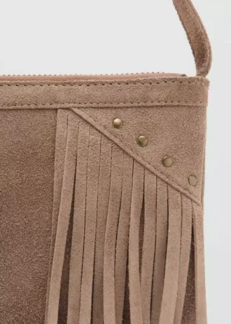 Ledertasche mit Fransen