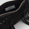 Ledertasche mit Fransen