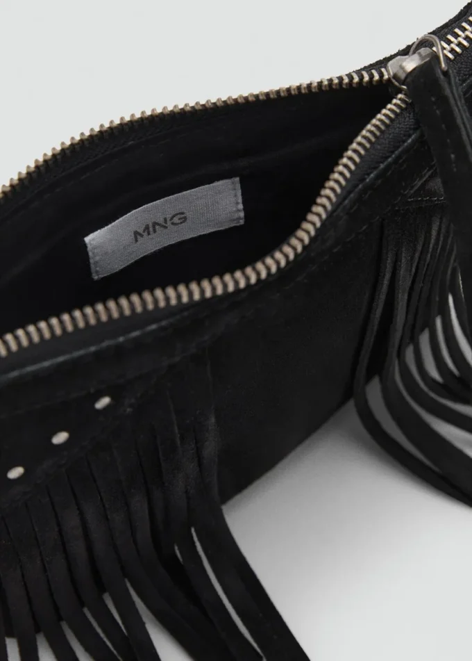 Ledertasche mit Fransen