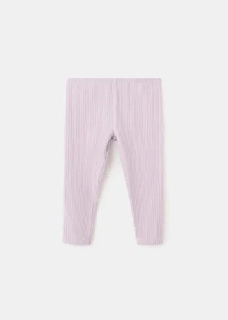 Leggings aus Baumwollrippstoff