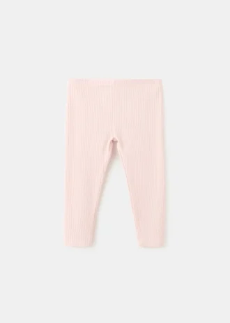 Leggings aus Baumwollrippstoff