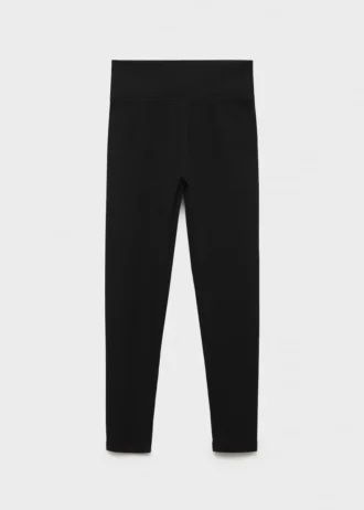 Leggings aus Baumwollrippstoff