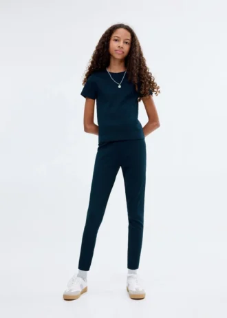 Leggings aus Baumwollrippstoff