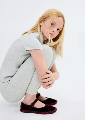 Leggings aus Baumwollrippstoff