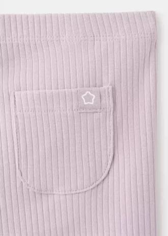 Leggings aus Baumwollrippstoff