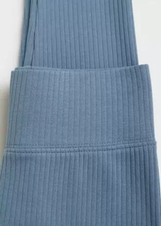Leggings aus Baumwollrippstoff