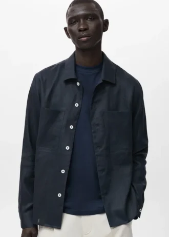 Leichtes Overshirt aus 100 % Leinen Leichtes Overshirt aus 100 % Leinen