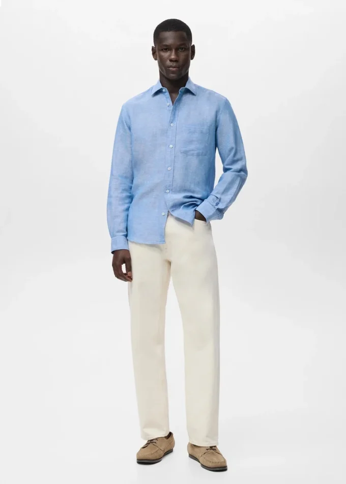 Leinenhemd mit Taschen Leinenhemd mit Taschen