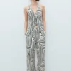 Leinenhose mit geometrischem Print Leinenhose mit geometrischem Print