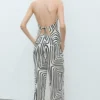 Leinenhose mit geometrischem Print Leinenhose mit geometrischem Print