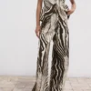 Leinenhose mit Zebradruck Leinenhose mit Zebradruck