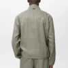 Leinenjacke mit Reißverschluss