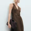 Leinenkleid mit Gürtel Leinenkleid mit Gürtel
