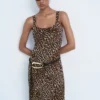 Leoparden-Midikleid Leoparden-Midikleid