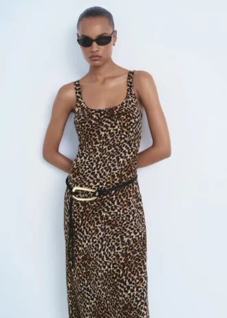 Leoparden-Midikleid