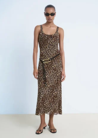 Leoparden-Midikleid