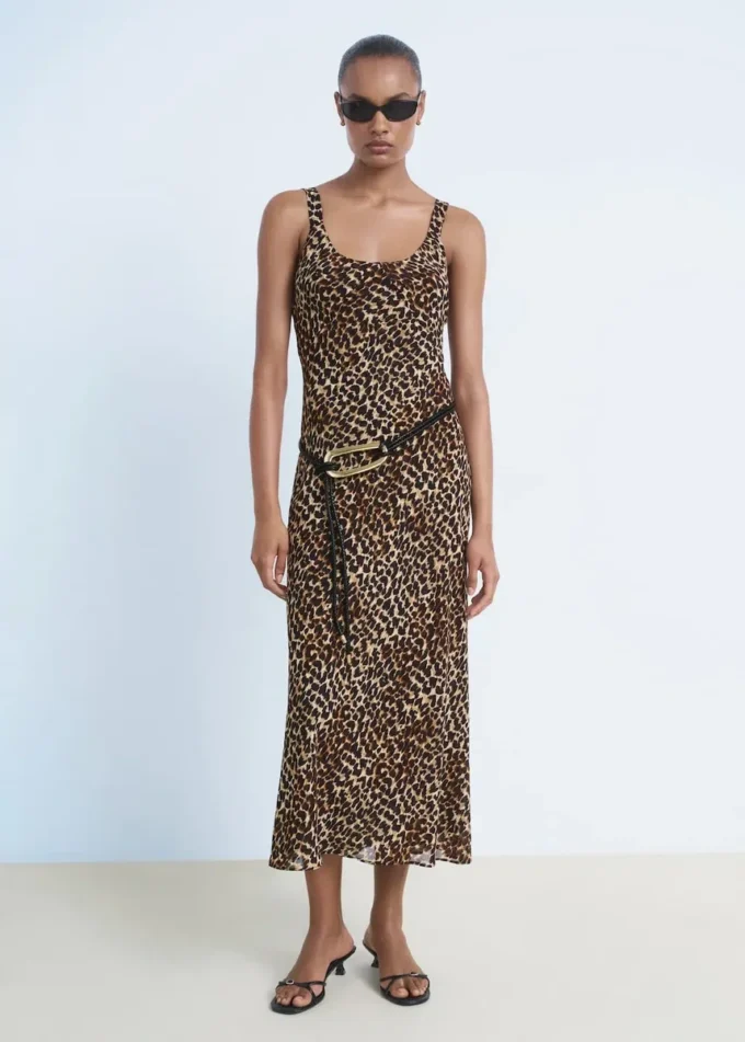 Leoparden-Midikleid Leoparden-Midikleid
