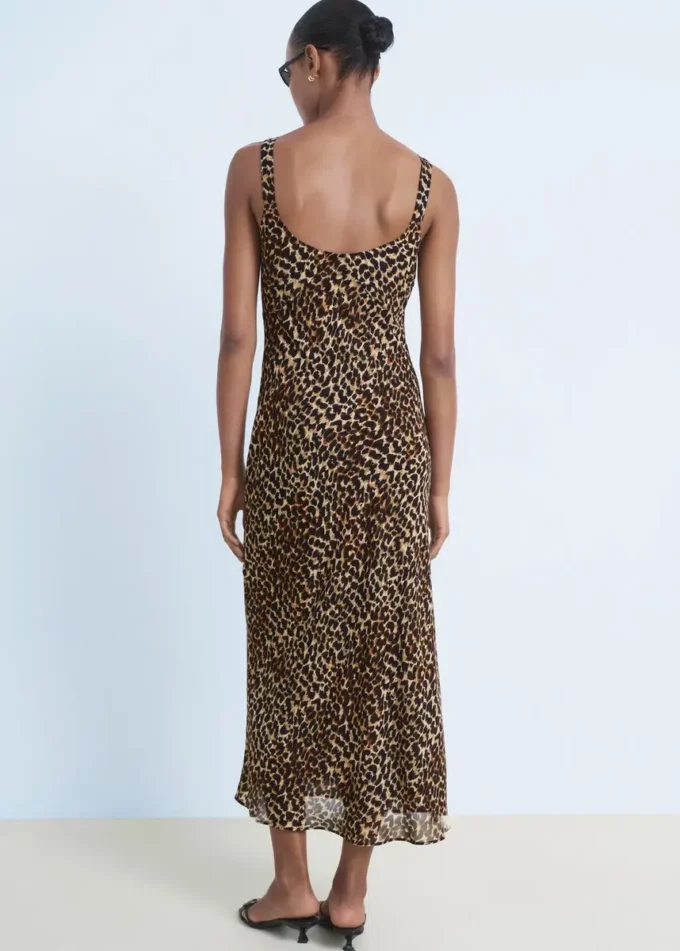 Leoparden-Midikleid Leoparden-Midikleid
