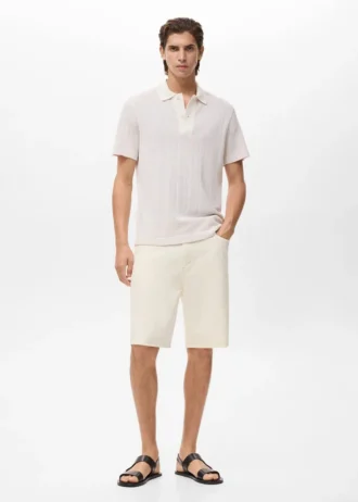 Locker sitzende Bermudashorts im Denim-Stil