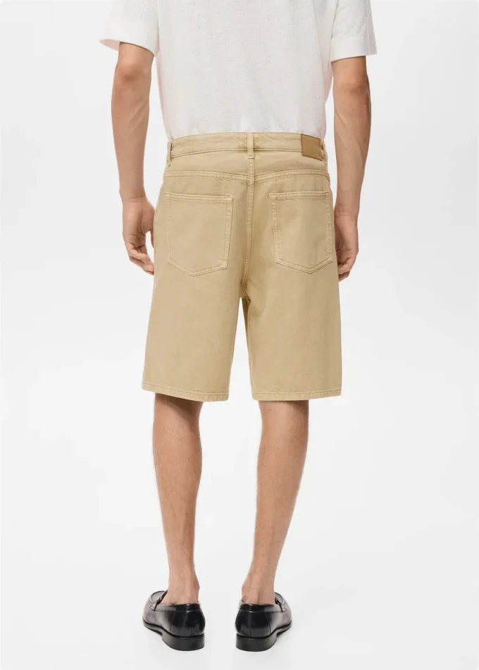 Locker sitzende Bermudashorts im Denim-Stil Locker sitzende Bermudashorts im Denim-Stil