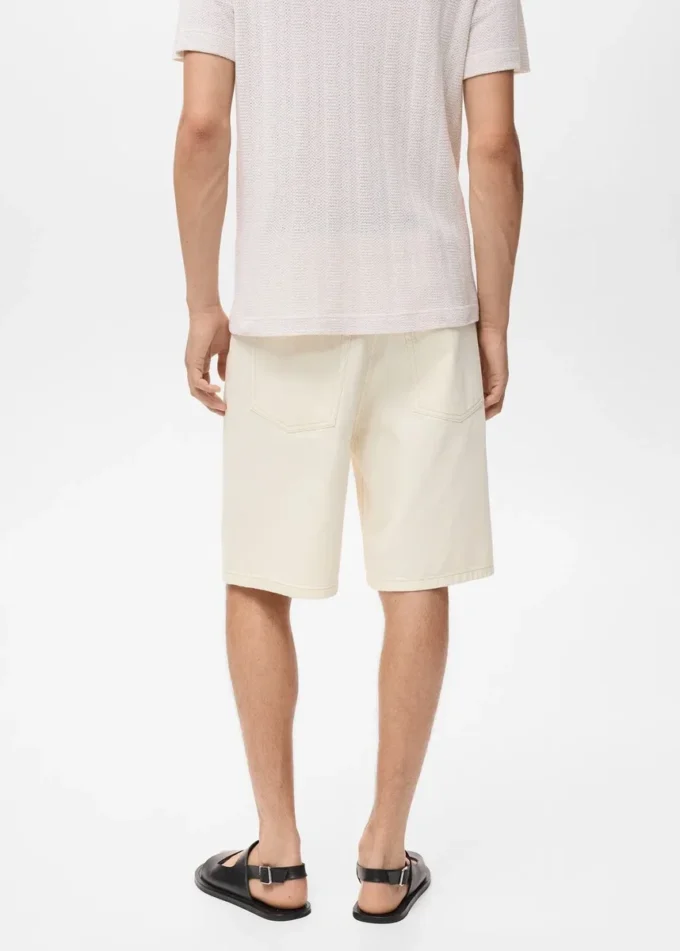 Locker sitzende Bermudashorts im Denim-Stil Locker sitzende Bermudashorts im Denim-Stil